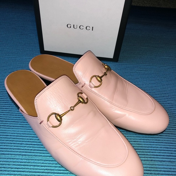 Gucci Princeton Slipper Mules Shoes Pink 39.5 - Picture 2 of 11
